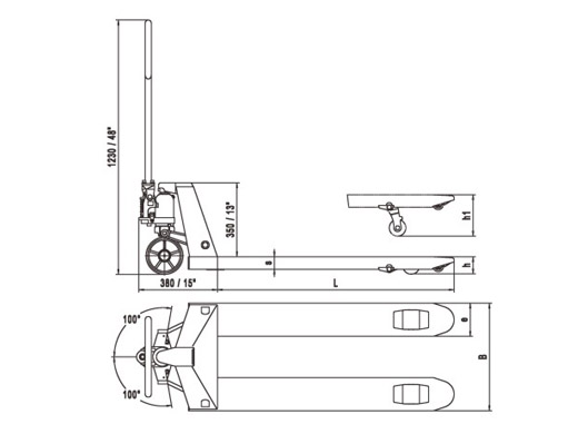 Transpallet Forche Standard |