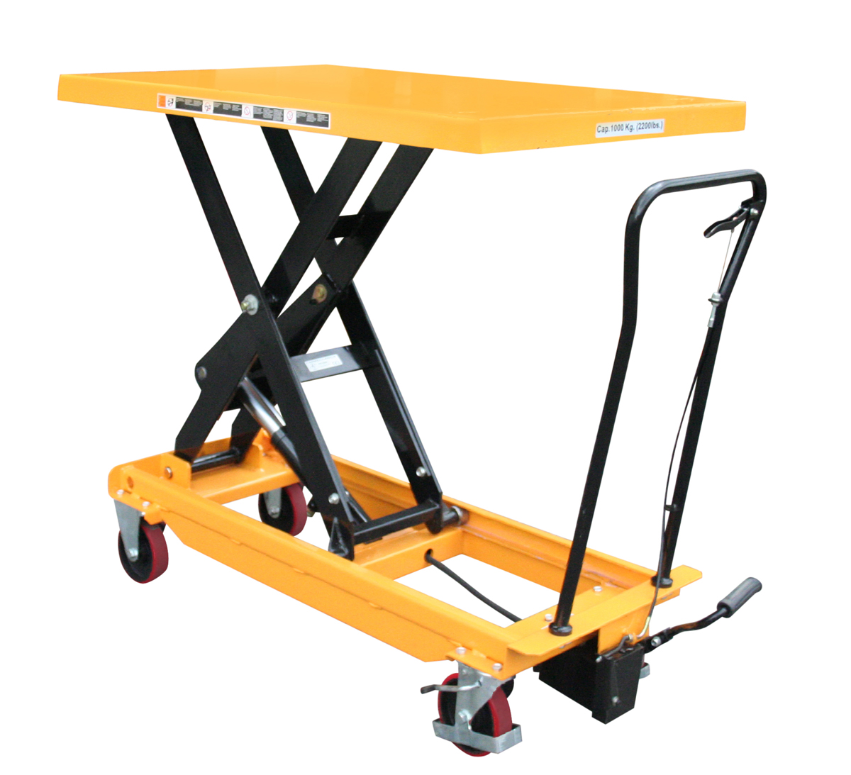 Piattaforma elevatrice carrellata 1000 Kg