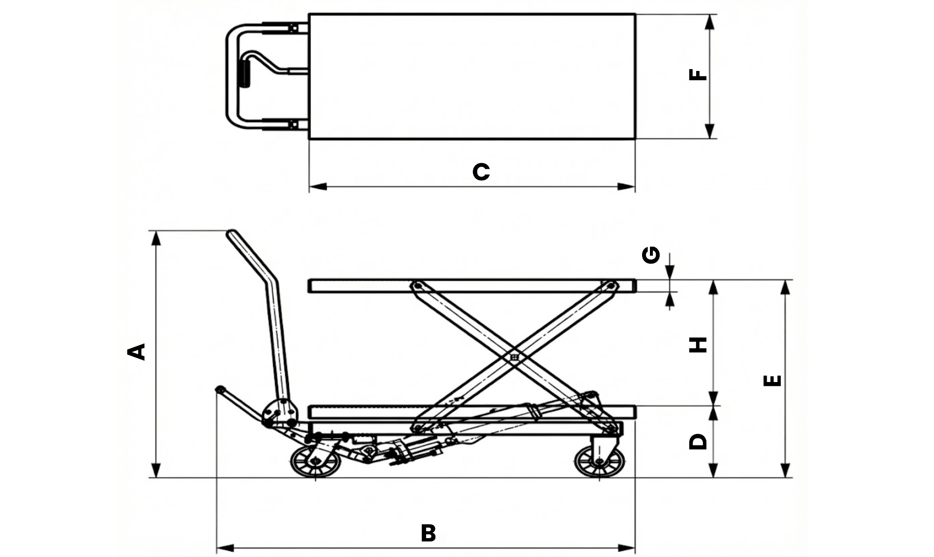 PC1000 | Piattaforma Elevatrice Carrellata 1000 Kg - immagine 6