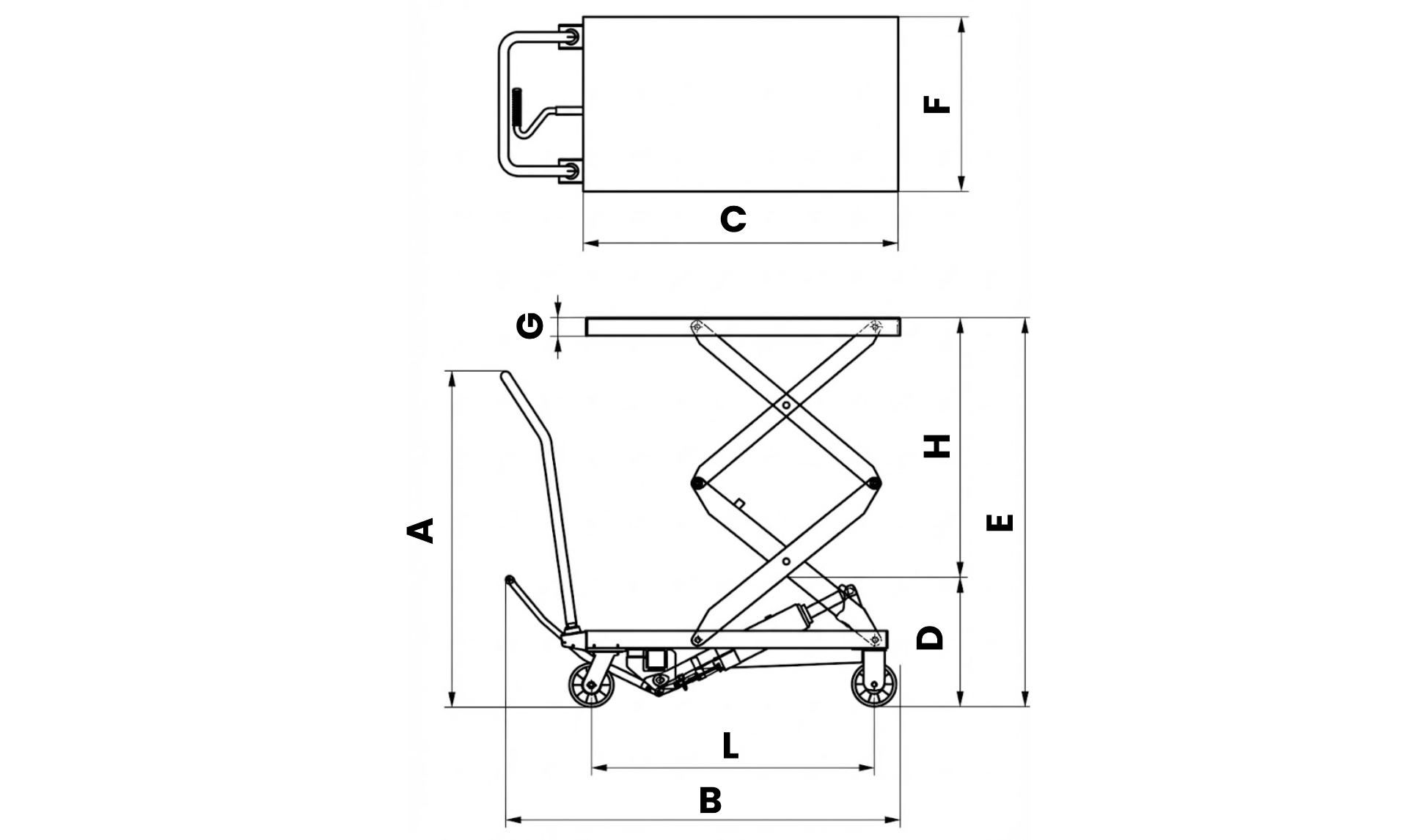 PC350DR | Piattaforma Elevatrice 300kg Con Rulliera - immagine 5