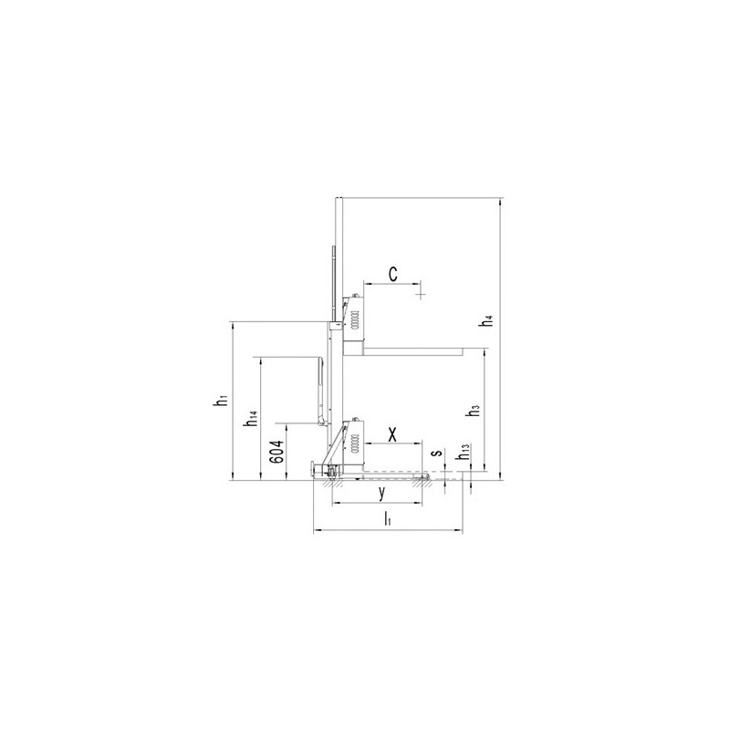PS05F-800 | Sollevatore Autocaricante Noblelift 500kg 800mm - immagine 6