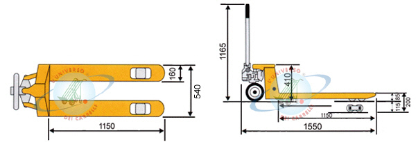Transpallet Forche Standard | Carmeccanica