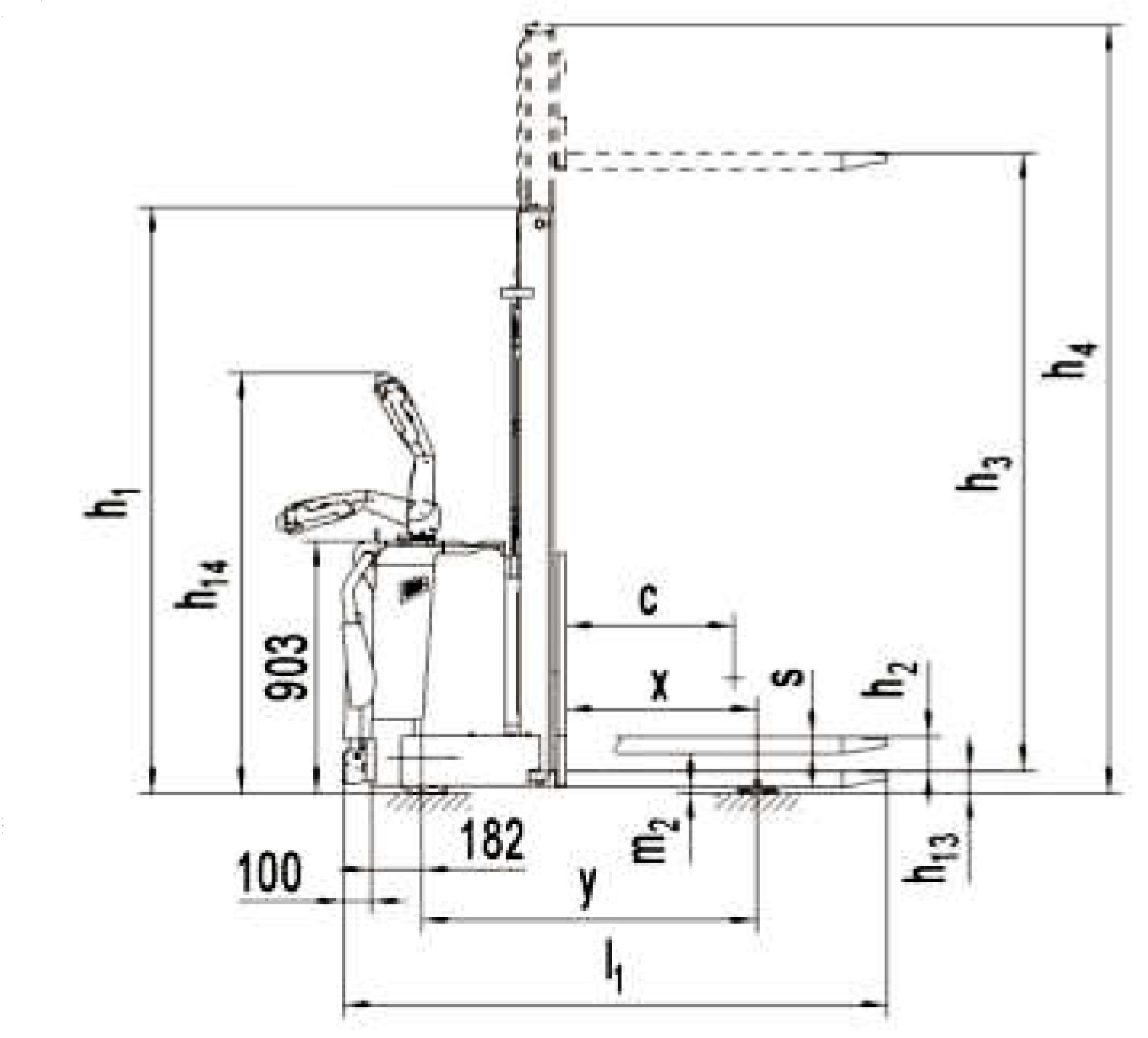 TNBEX 12/16 | Sollevatore Semovente 1200kg Alzata 1600mm - immagine 5